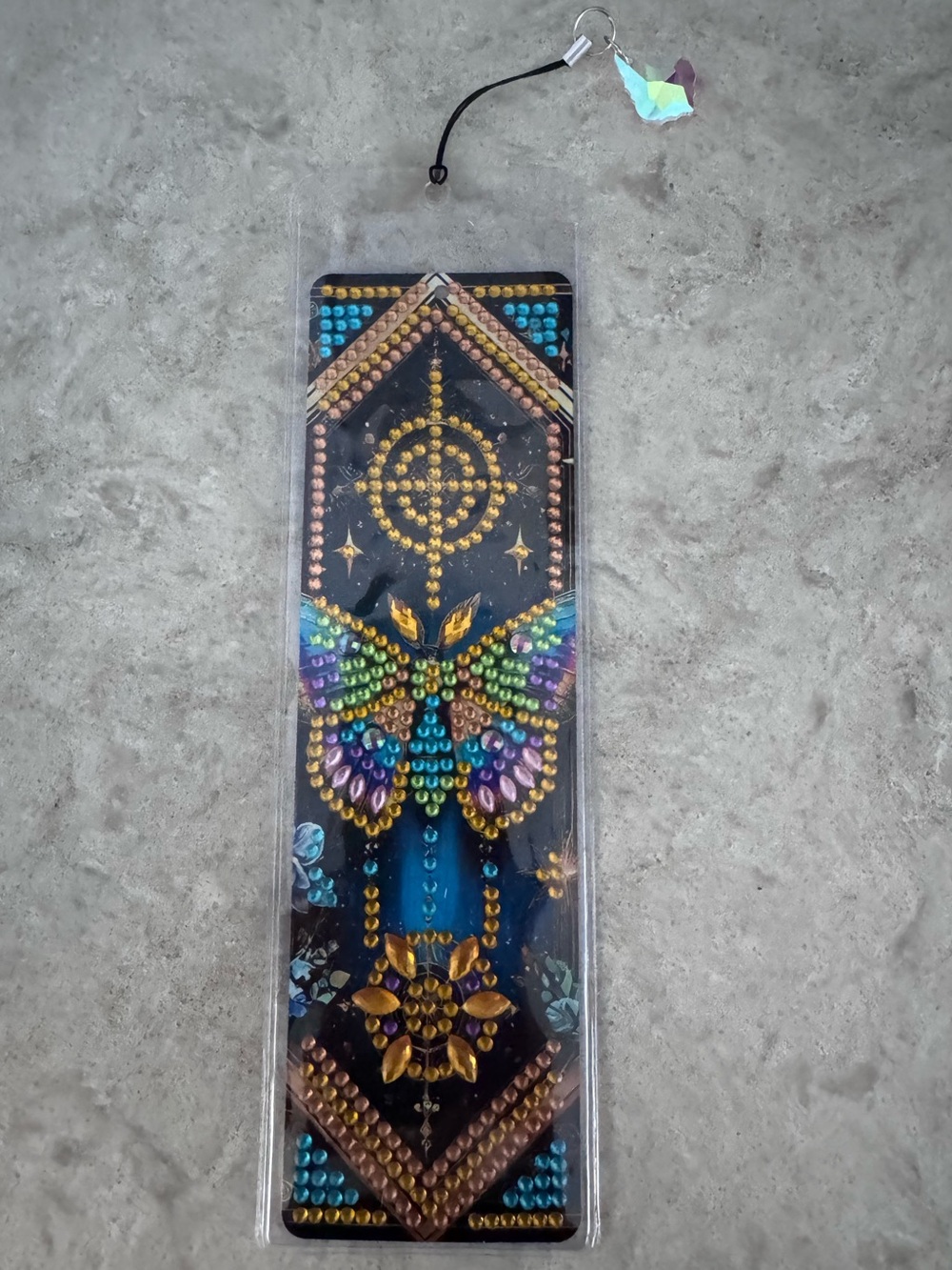 Rhinestone Embellished Butterfly themed Bookmark